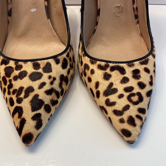 Steve Madden Women’s Heels, fur dyed leopard print, 4.5 inch heels , Size 10 M - Picture 4 of 14